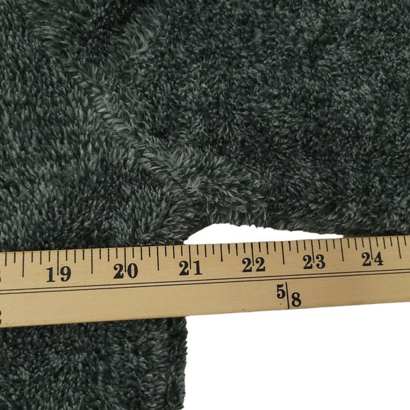 White Mark Sherpa Full Zip Hoodie Sweater Jacket Size M Fleece Pockets Gray NEW - Picture 3 of 16